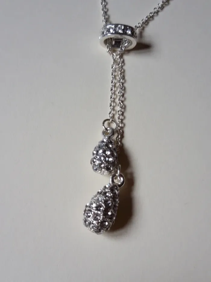 Collier fantaisie argenté