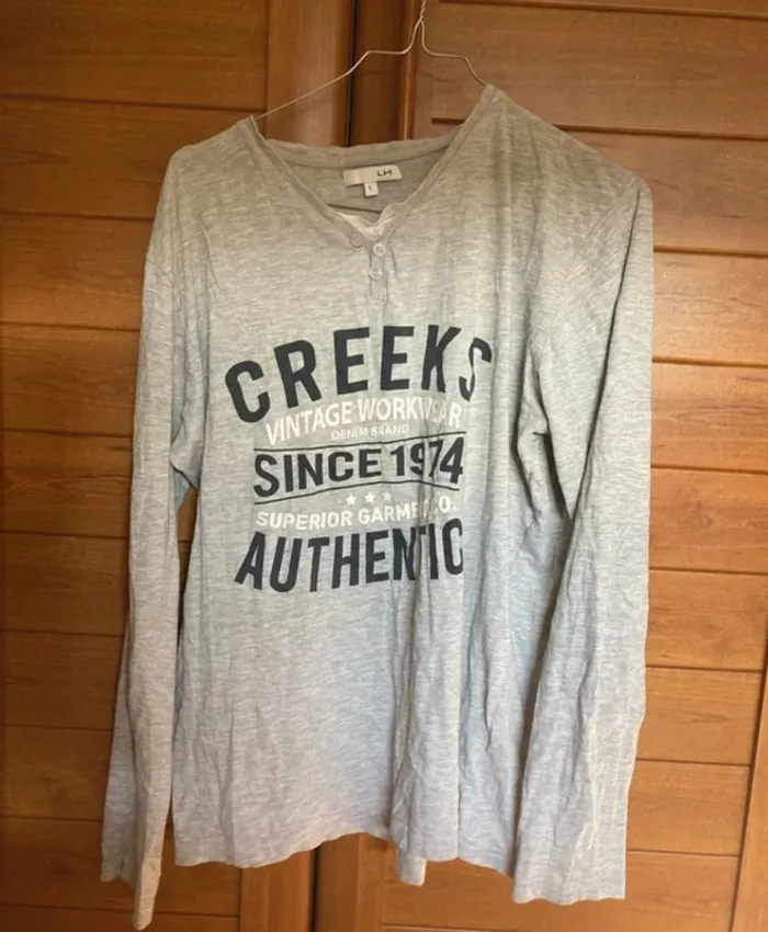 T-shirt creeks homme L
