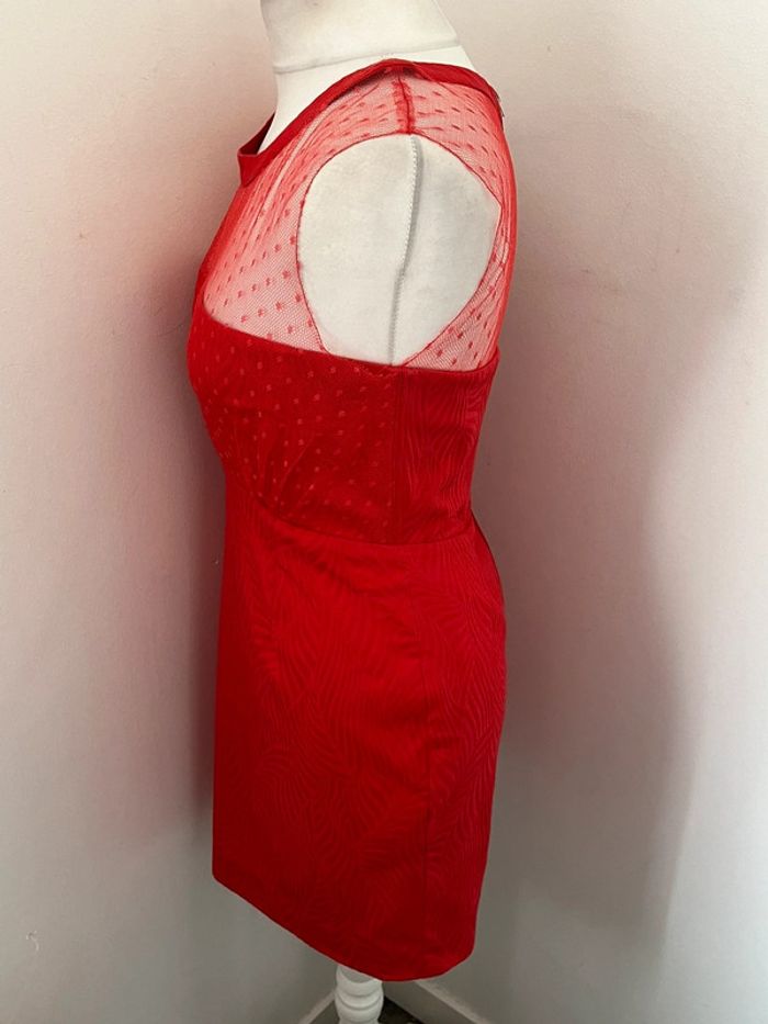 Robe rouge et dentelle the Kooples S - photo numéro 2