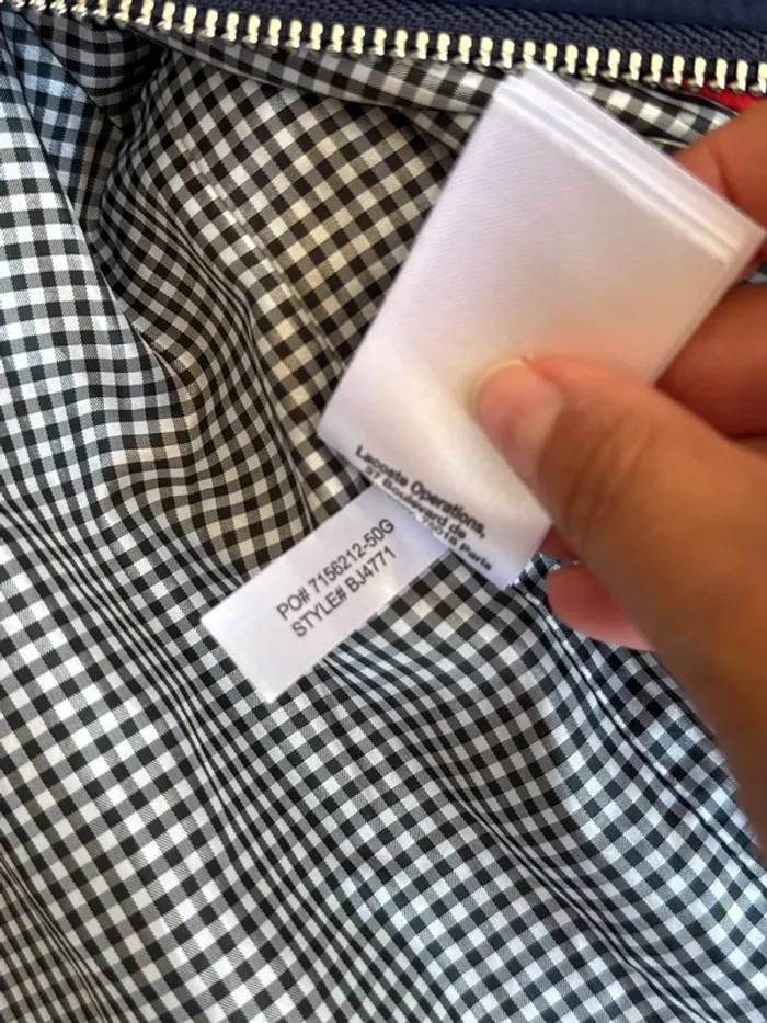 Bombers Lacoste bleu marine 8ans - photo numéro 5