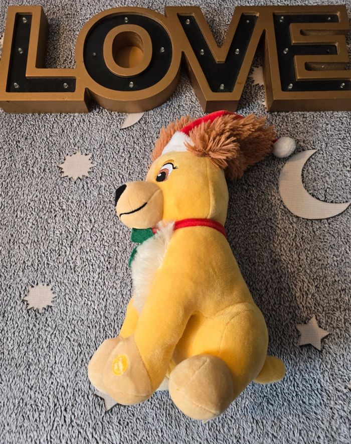 Peluche Lady Disney – Noël – Sonore – Comme neuve 🎄🐶 - photo numéro 3