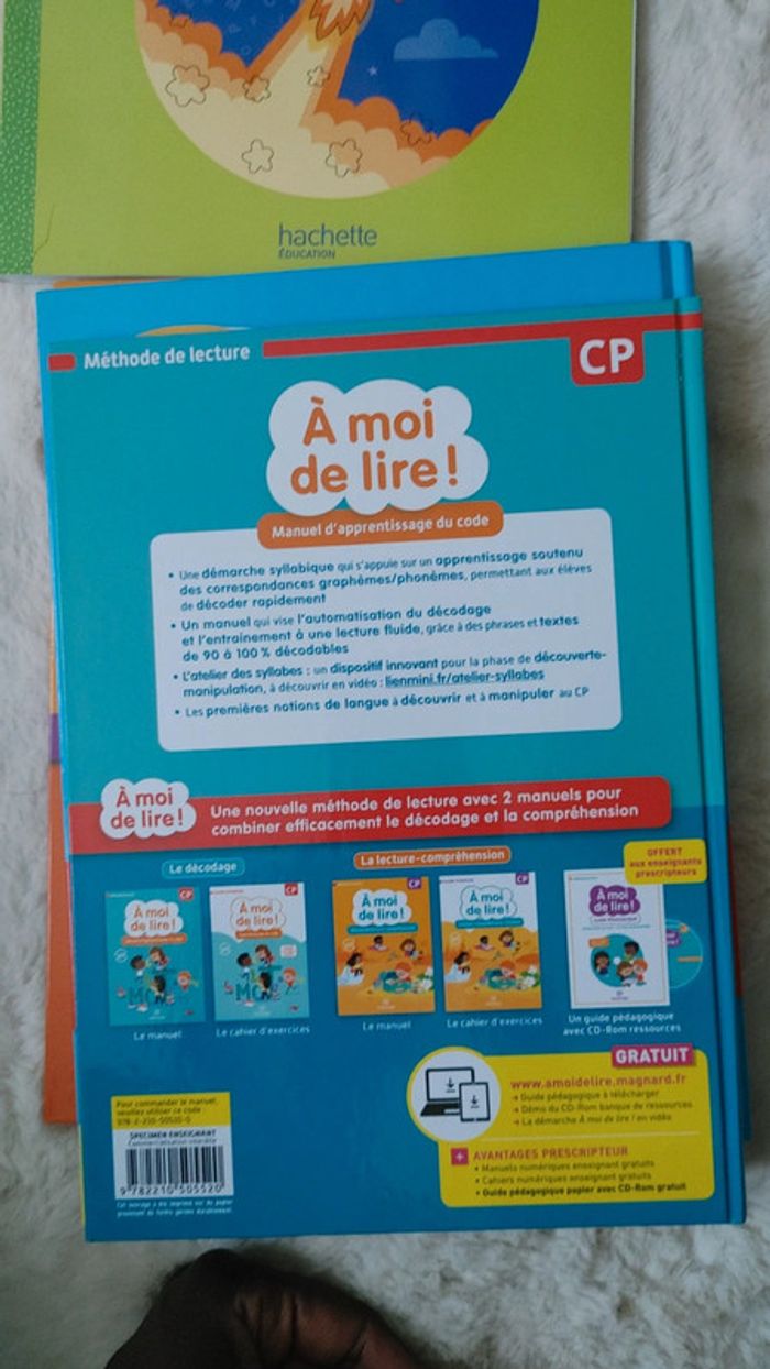 Lot de livre d'apprentissage de la lecture et du code cycle 2 CP méthode de lecture - photo numéro 5