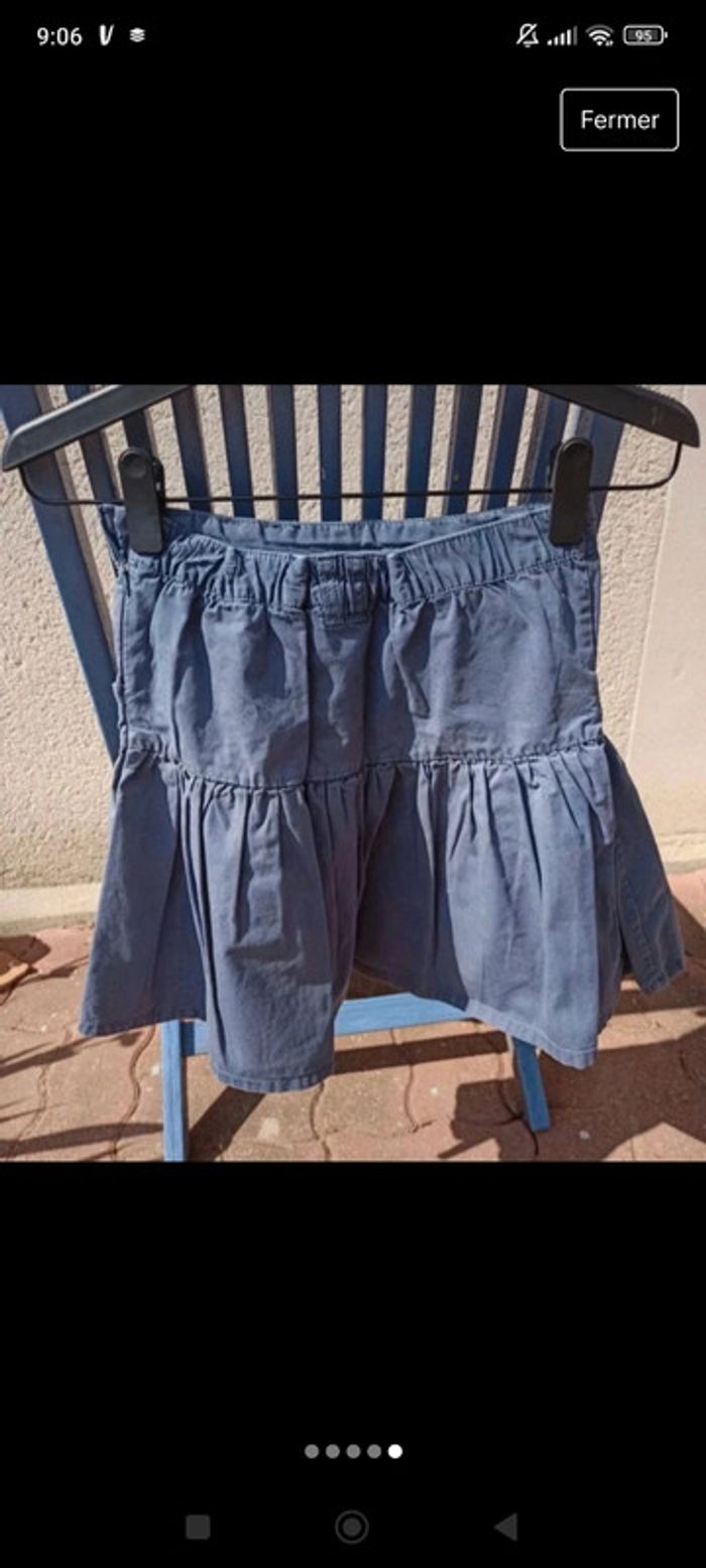 jupe hello Kitty bleu marine fermeture éclair sanrio 10 ans - photo numéro 2