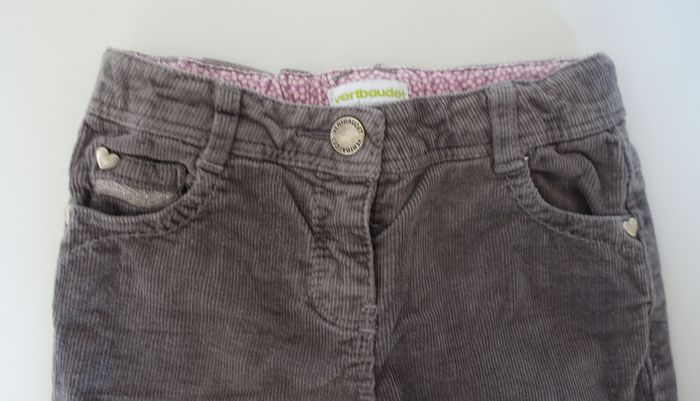 Pantalon velours fille 4 ans - photo numéro 3
