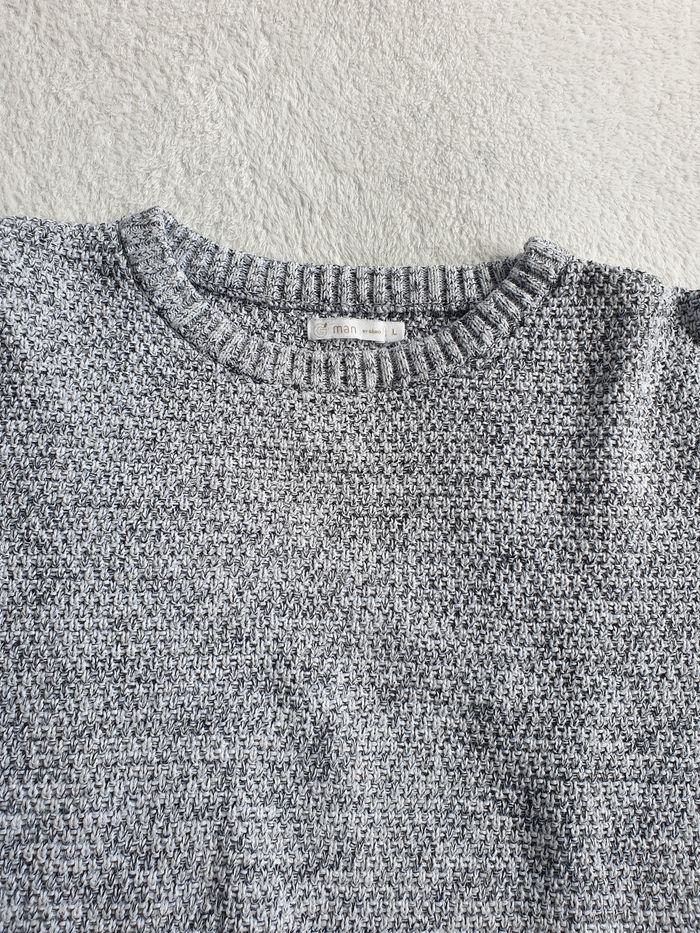 Pull homme noir et blanc L - photo numéro 2