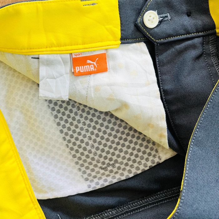 Très joli short homme gris foncé Puma (logo brodé) pour homme, taille S - photo numéro 4