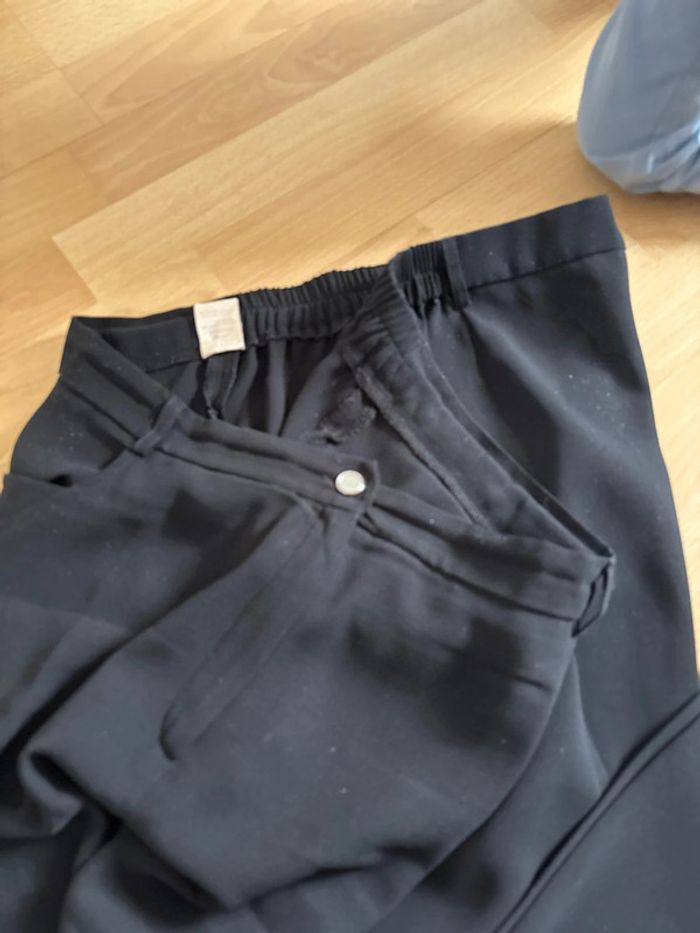Pantalon carotte fluide Christine Laure noir 52 - photo numéro 3