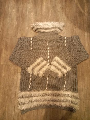 Pull en laine femme 40/42 gris