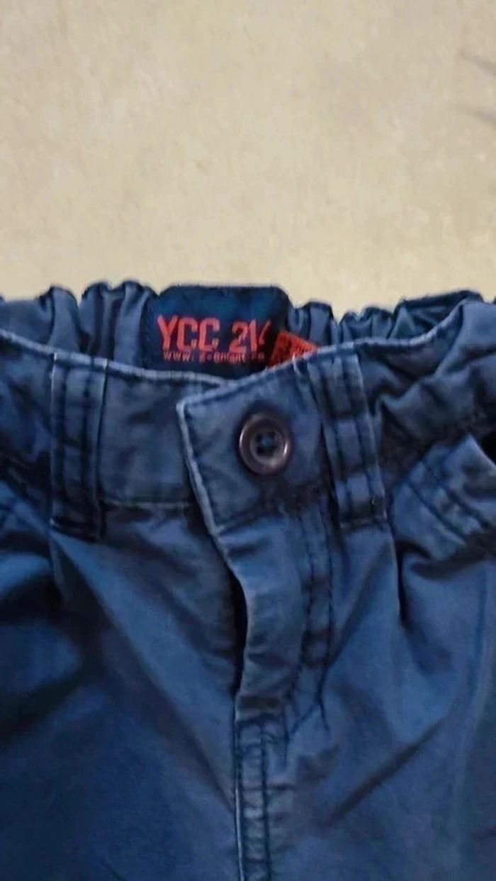 🌟 Pantalon Garçon Taille Ajustable 3 ans | YCC | Bleu Marine | Très bon état - photo numéro 2