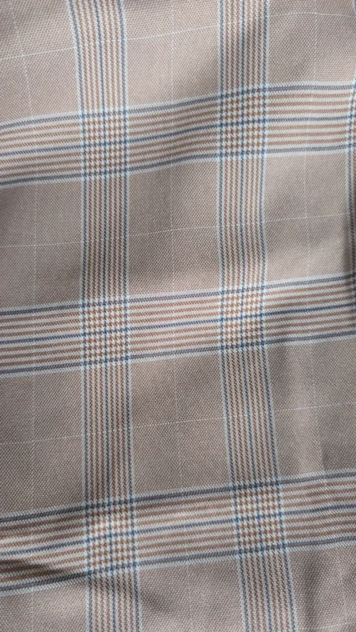 Pantalon fluide droit à carreaux - photo numéro 2