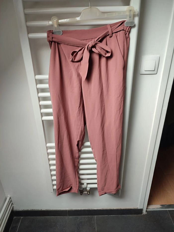 Pantalon droit vieux rose s - photo numéro 5