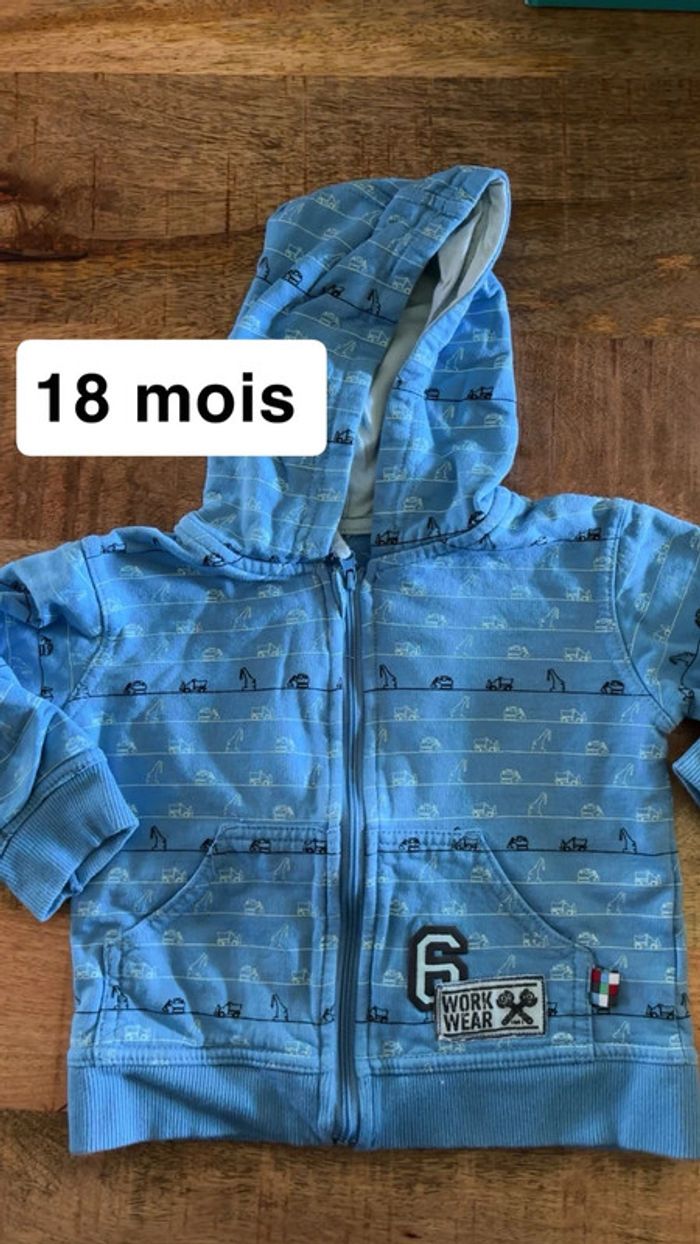 Veste zipée 18 mois