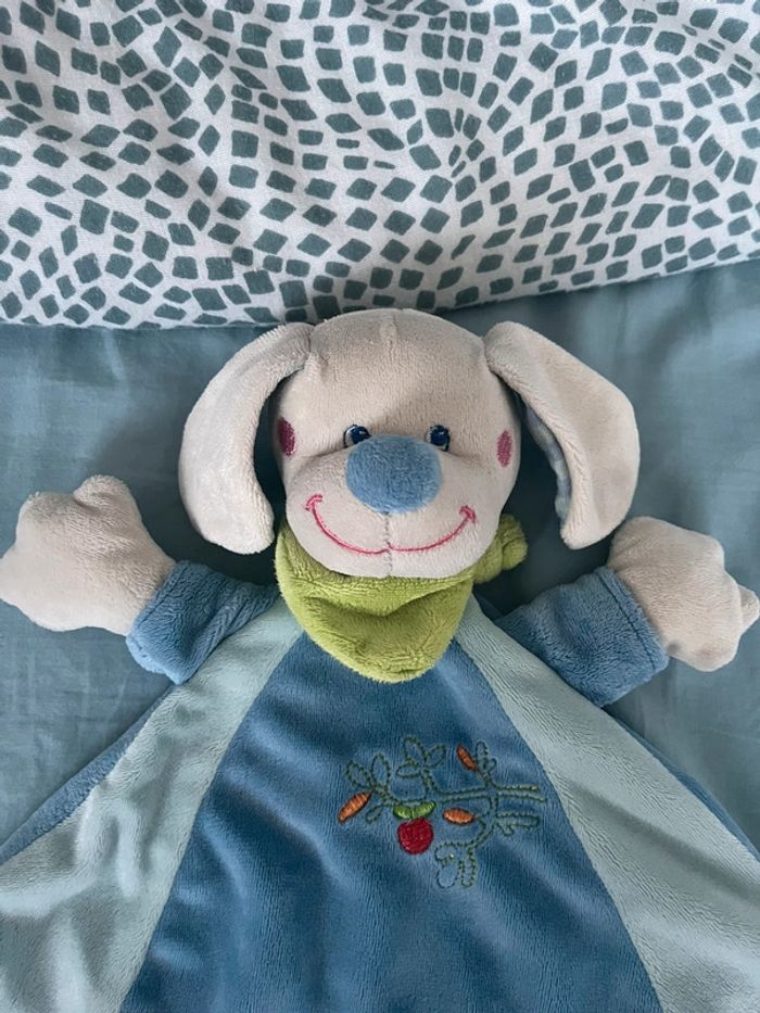 Doudou plat chien mot d’enfant - photo numéro 2