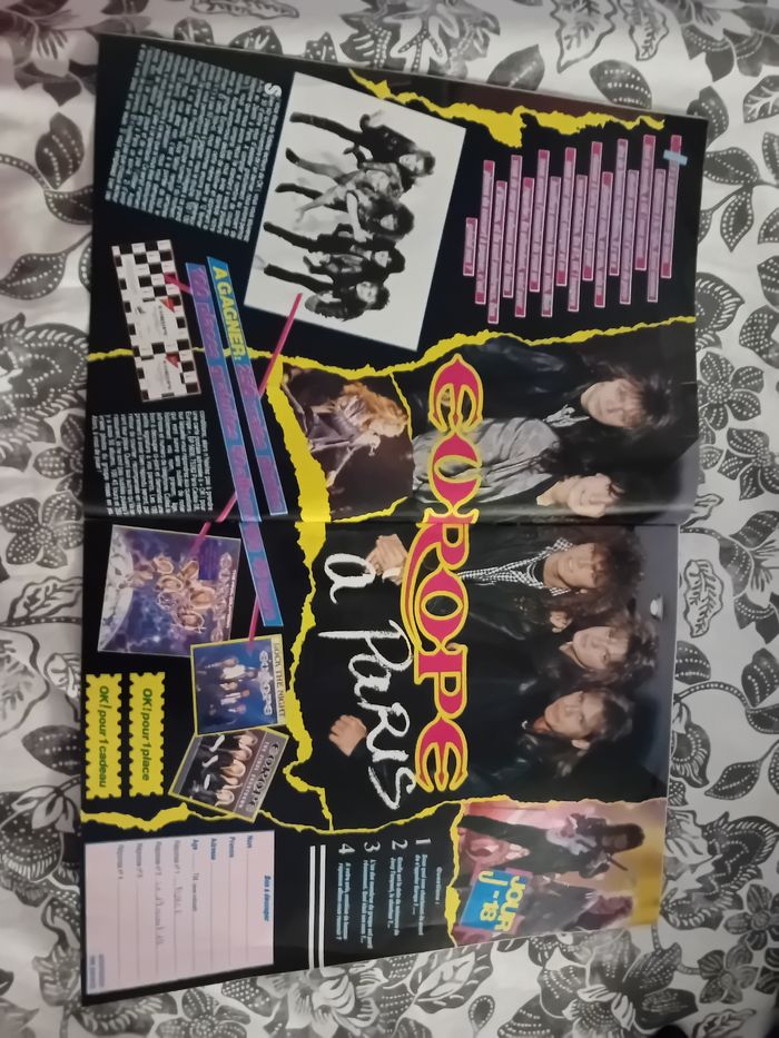 Magazine Vintage Ok! ancienne  N° 576 Année 1987 Groupe Rock EUROPE - photo numéro 8