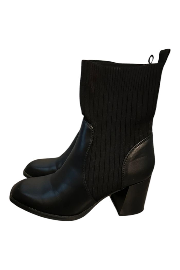 Bottines chaussettes noires