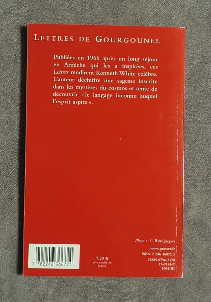 Lettres de Gourgounel - Kenneth White - photo numéro 2