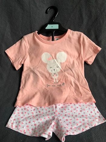 Ensemble Tee-shirt + short T9 mois