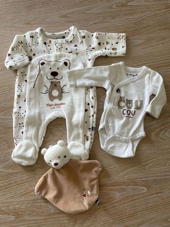 Lot pyjama body doudou prématuré