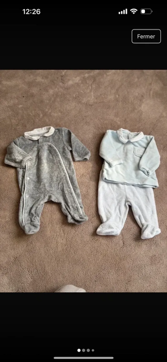Lot vêtements bébé garçon 1 mois - photo numéro 8