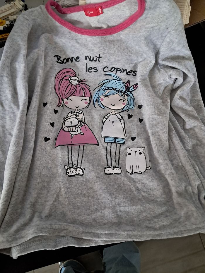 Haut de pyjama hiver tissaia 10 ans