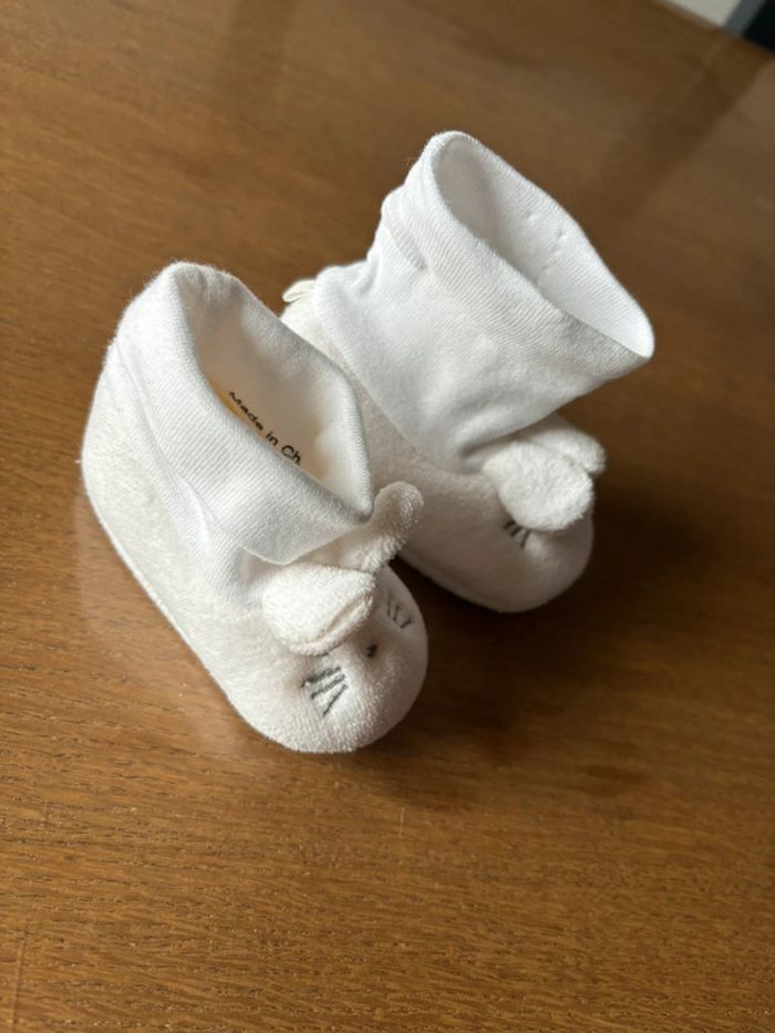 Chaussons lapin blanc - photo numéro 2