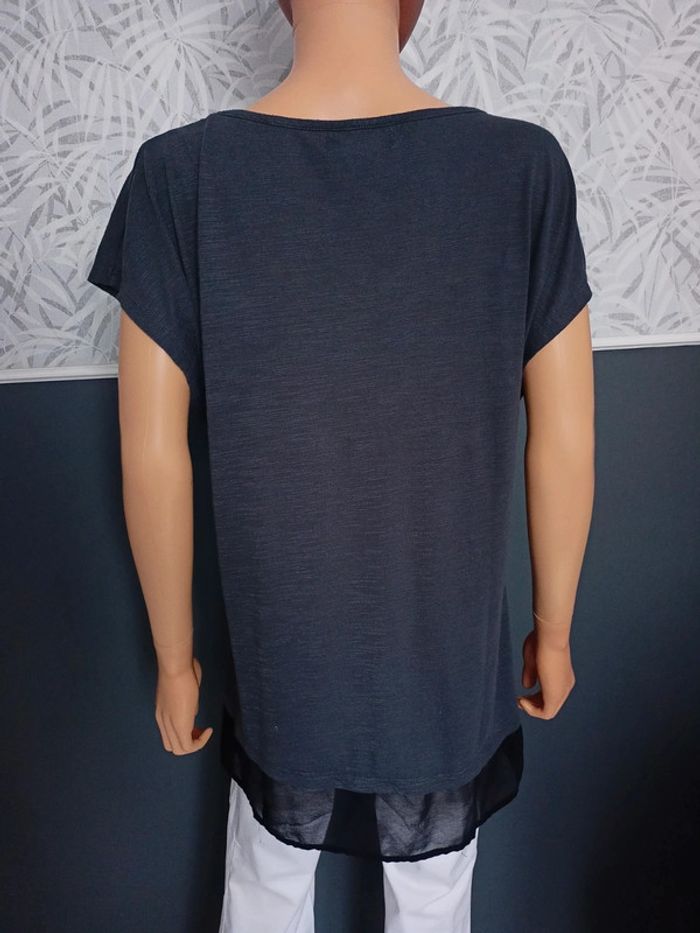 T shirt anthracite avec zèbre T42/44 H*356 - photo numéro 3