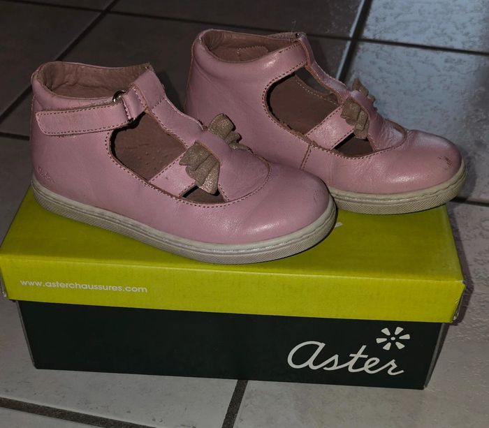 Aster en cuir, taille 26, rose