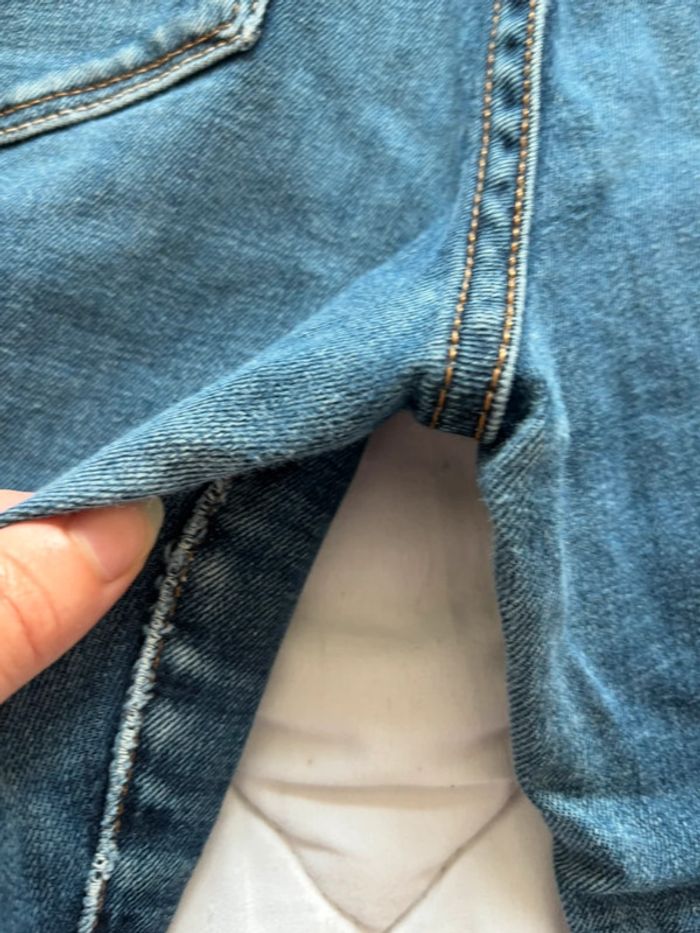 Jean levi’s bleu mi taille haute coupe slim straight droit demi curve taille S/36 L34 femme - photo numéro 18