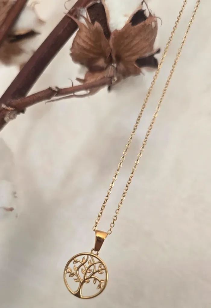Collier arbre de vie acier - photo numéro 4