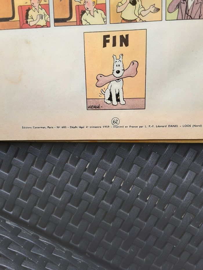 Bd herge les aventures de tintin le crabe aux pinces d or édition de 1959 - photo numéro 4