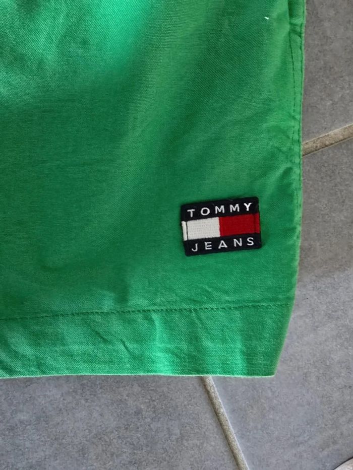 Short coton taille haute tommy - photo numéro 3