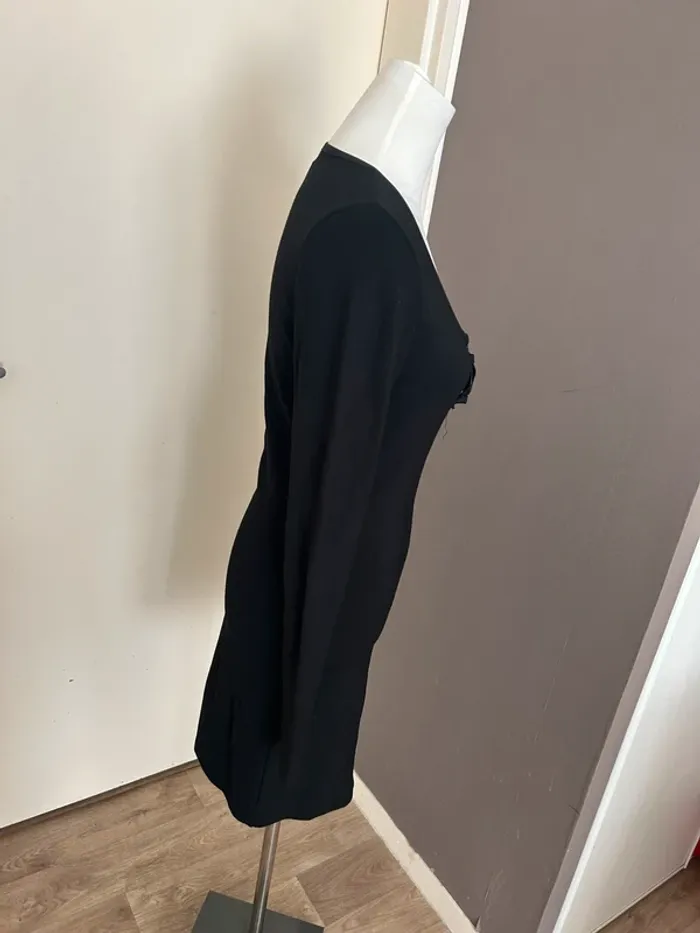 Diesel Robe noire entièrement zippé sur le devant  Noir - photo numéro 5