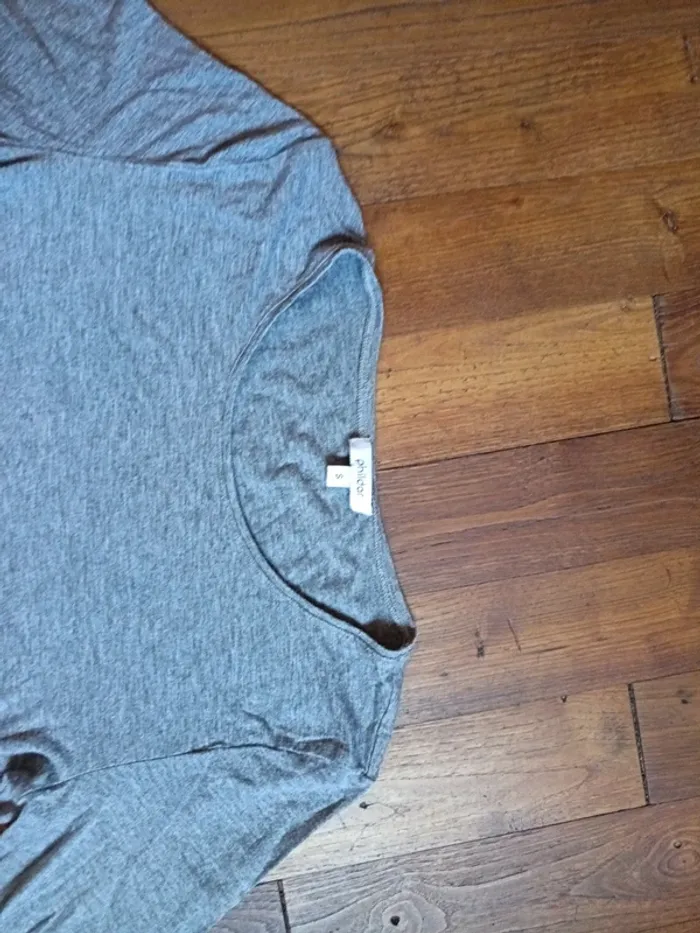 Tee-shirts manche longue gris femme - photo numéro 2