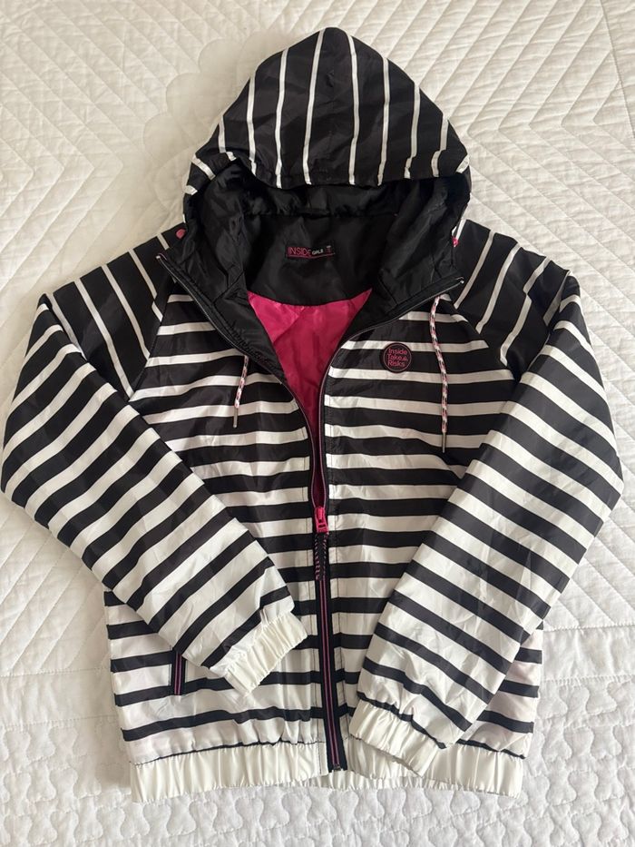 Veste coupe-vent rayée “Inside Take Risks” – Taille S - photo numéro 3