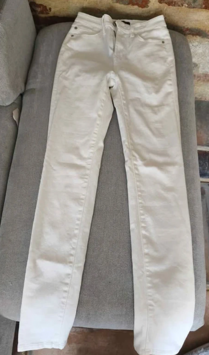 Jean Blanc Slim Fit Bonobo 34/24 - photo numéro 8