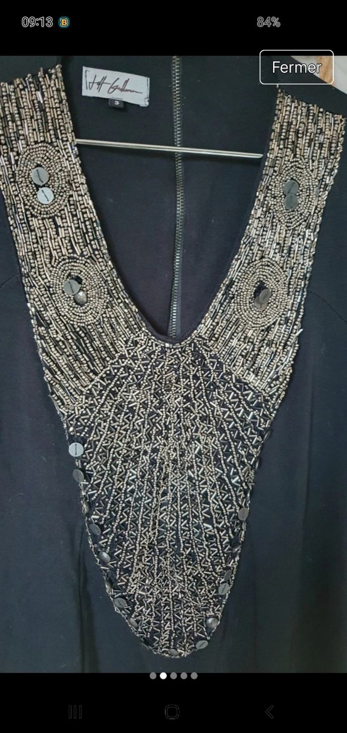 Robe  ou tunique Jersey avec plastron argenté