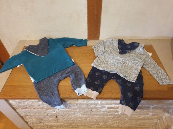 Deux ensembles hiver. 6 mois