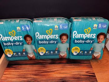 Trio-Pack De 117 Couches Pampers  Baby-Dry Neuf Dans L’emballage Taille:5