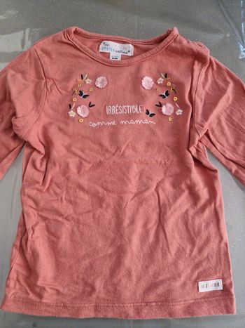 Tee shirt rose saumon