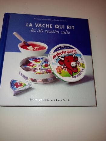 Livre de recettes avec La Vache qui rit