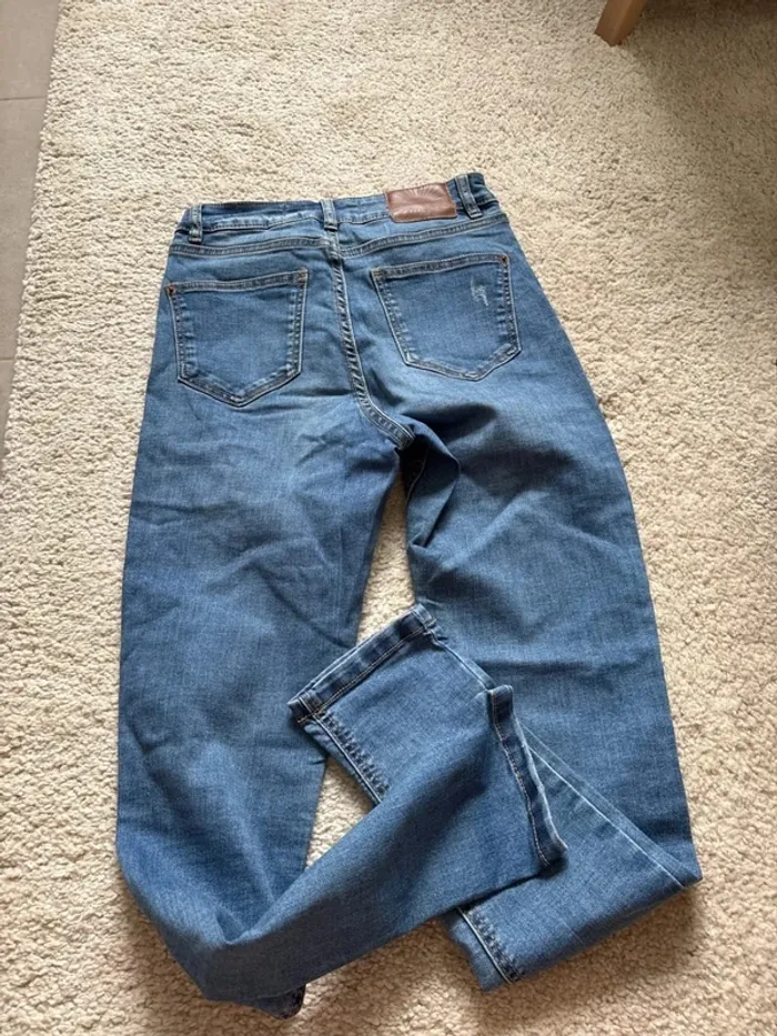 jean skinny à trou jennyfer taille 34 - photo numéro 7