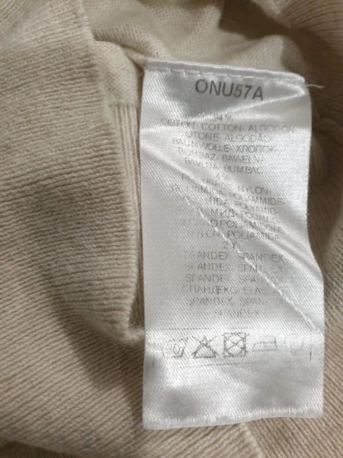 Pull femme manches courtes Naf Naf XL beige - photo numéro 5