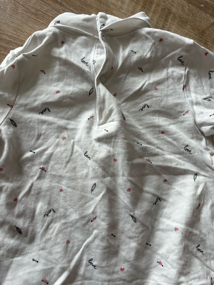 Tee shirt col love TEX t.23m - photo numéro 4