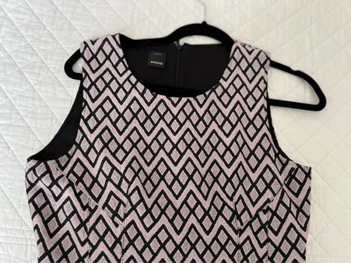 Robe Pinko taille 40 rose noir - photo numéro 3