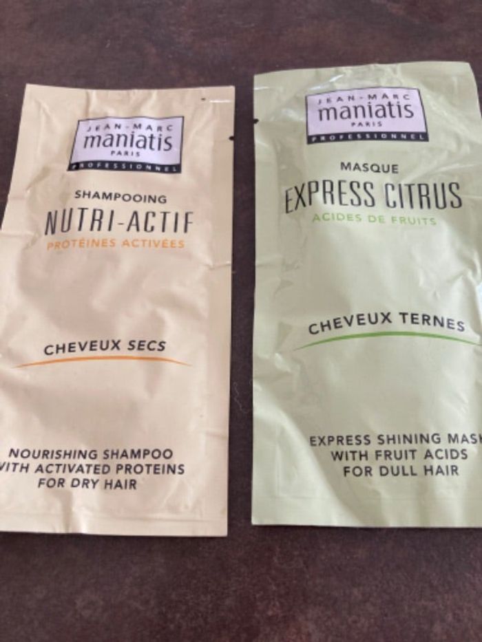 Shampoing et masque cheveux