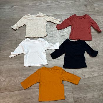 Lot 5 t-shirts manches longues