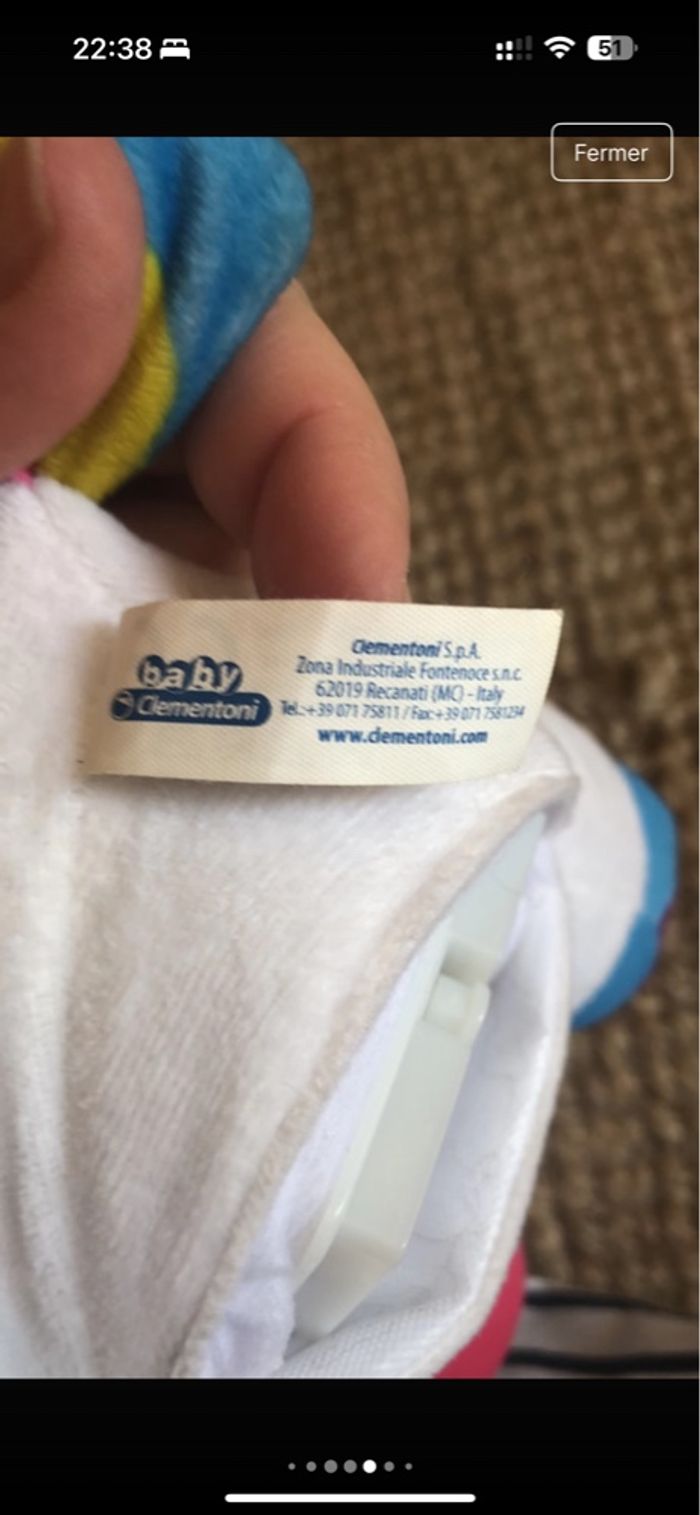 Licorne musicale clementoni - photo numéro 4