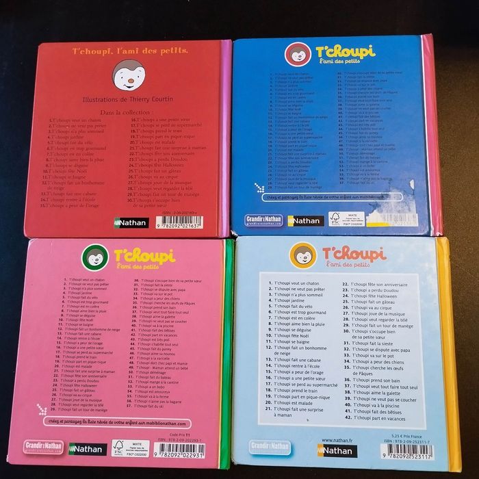 Lot livres enfant Nathan T'choupi - photo numéro 2