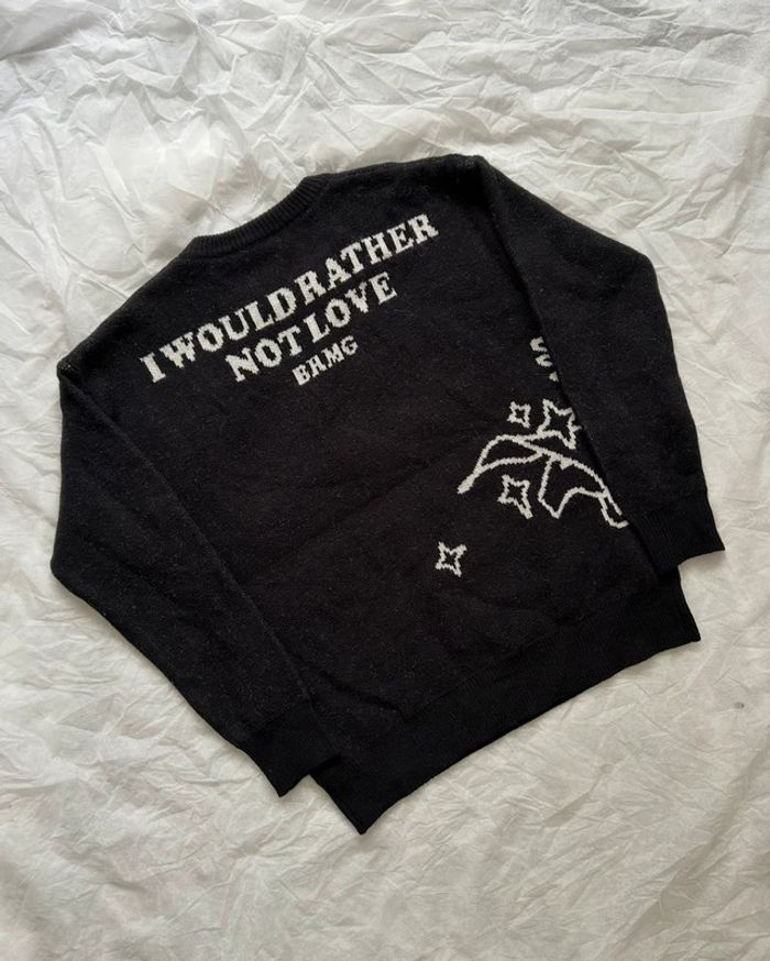 Pull Noir Style Vintage Unisex - photo numéro 4