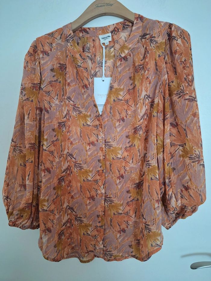 🌿 Blouse à motif fleuri Grace & Mila 🌿